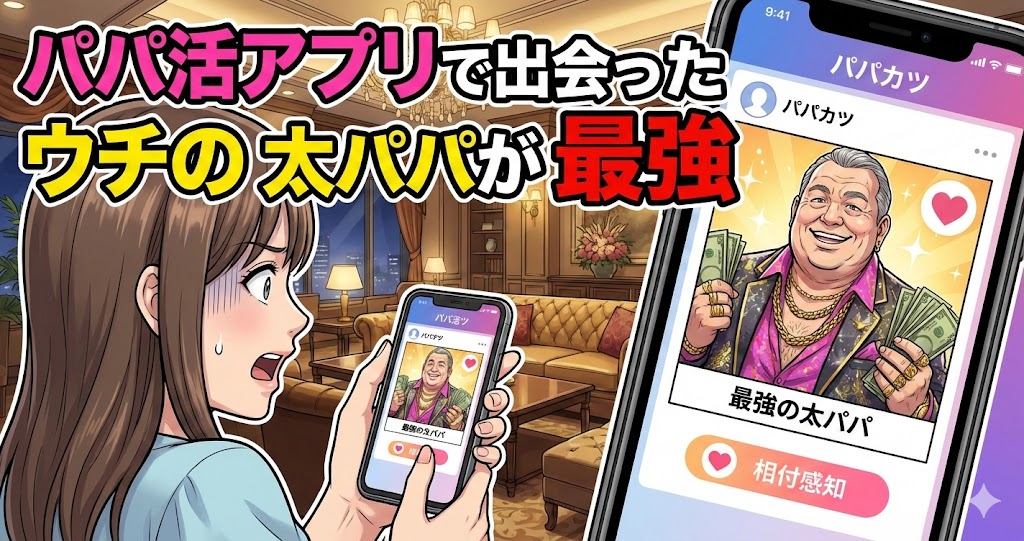 パパ活アプリで出会ったウチの親父！太パパが最強